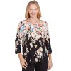 Falling Flower Classic Polyester Top