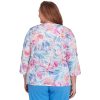 Floral Spray Polyester/Rayon Top
