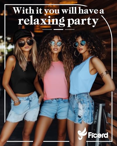 8 Pack Women’s Sleeveless Tops, Crew Neck Loose Fit Tank Tops Basic Summer Cotton Shirts Casual 2025 Fashion T Shirts