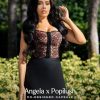 Corset Tops for Women - Lace Spaghetti Strap Going Out Bustier with Buckle Waist Shaper Summer Splash