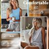 8 Pack Women’s Sleeveless Tops, Crew Neck Loose Fit Tank Tops Basic Summer Cotton Shirts Casual 2025 Fashion T Shirts