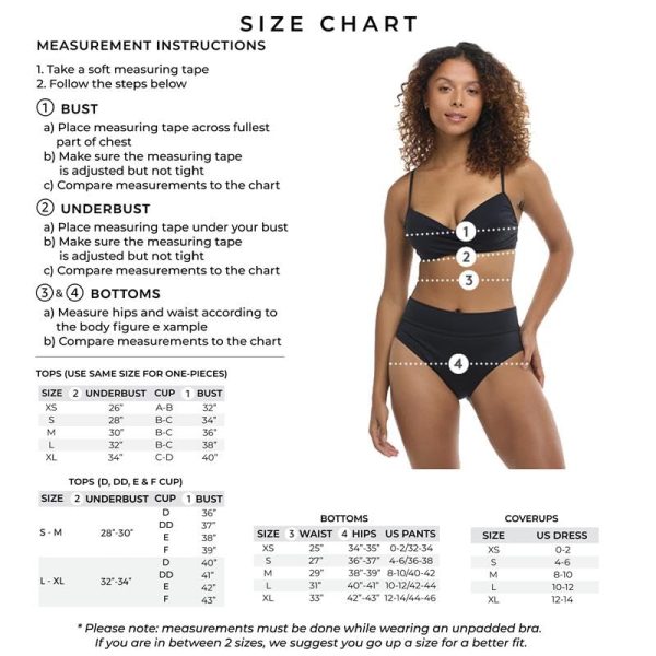 Women's Standard Hilary D, Dd, E, F Cup Underwire Bikini Top Swimsuit